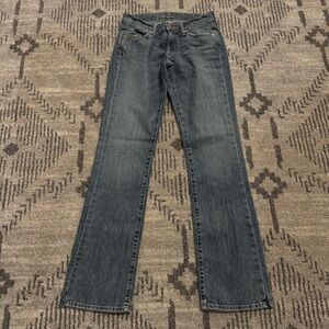 Women’s Old Navy The Flirt Denim Mid-Rise Bootcut Blue Jeans: Size 1 Regular